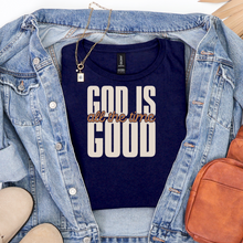 Load image into Gallery viewer, All the Time in Navy Graphic Tee and Sweatshirt
