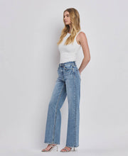 Load image into Gallery viewer, 90'S SUPER HIGH RISE MEDIUM WASH WIDE JEANS

