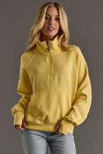 Load image into Gallery viewer, Yellow Quarter Zip Sweatshirt
