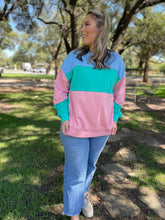 Load image into Gallery viewer, Finnley Colorblock Pullover in Four Colors
