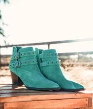 Load image into Gallery viewer, Elsa Leather Ankle Boot in Teal
