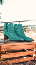 Load image into Gallery viewer, Elsa Leather Ankle Boot in Teal
