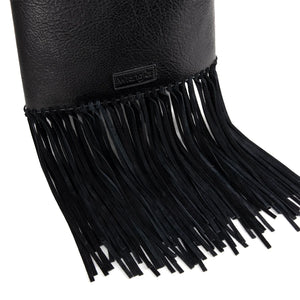 Wrangler Ladies Black Concealed Carry Fringe Hobo Bag