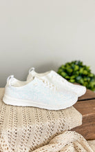 Load image into Gallery viewer, Mayo Glitter Sneakers in White
