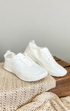 Load image into Gallery viewer, Mayo Glitter Sneakers in White
