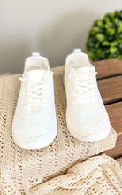 Load image into Gallery viewer, Mayo Glitter Sneakers in White

