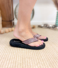 Load image into Gallery viewer, Tia Rhinestone Sandal in Fuschia
