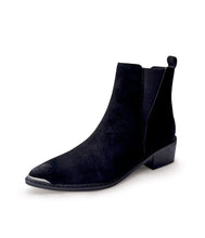 Load image into Gallery viewer, Wylie Suede Ankle Boot in Black
