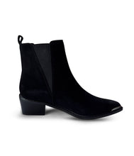 Load image into Gallery viewer, Wylie Suede Ankle Boot in Black
