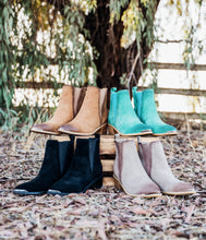 Load image into Gallery viewer, Wylie Suede Ankle Boot in Teal
