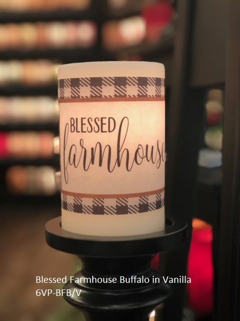 Blessed Farmhouse Buffalo Candle Sleeve