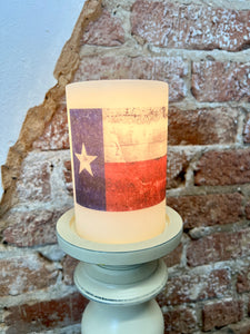 Texas Flag Candle Sleeve
