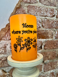 Bloom Where You’re Planted Candle Sleeve