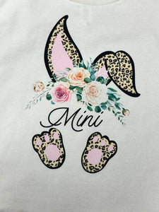 Easter Mini Leopard Graphic T-Shirt