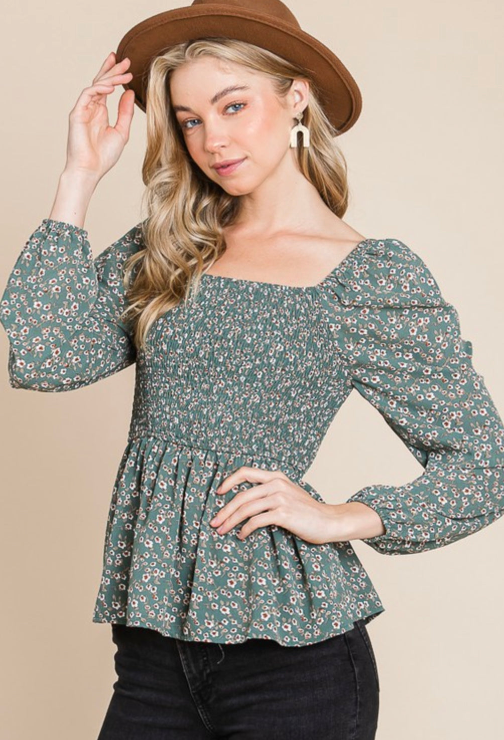 Small Town Dreamer Floral Blouse