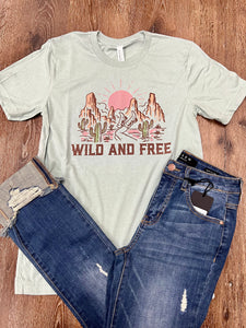 Wild and Free Graphic Teeshirt