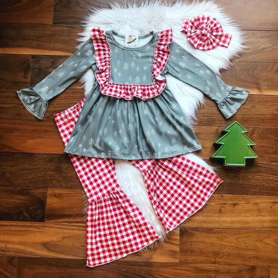 A Country Christmas Bell Pant Set