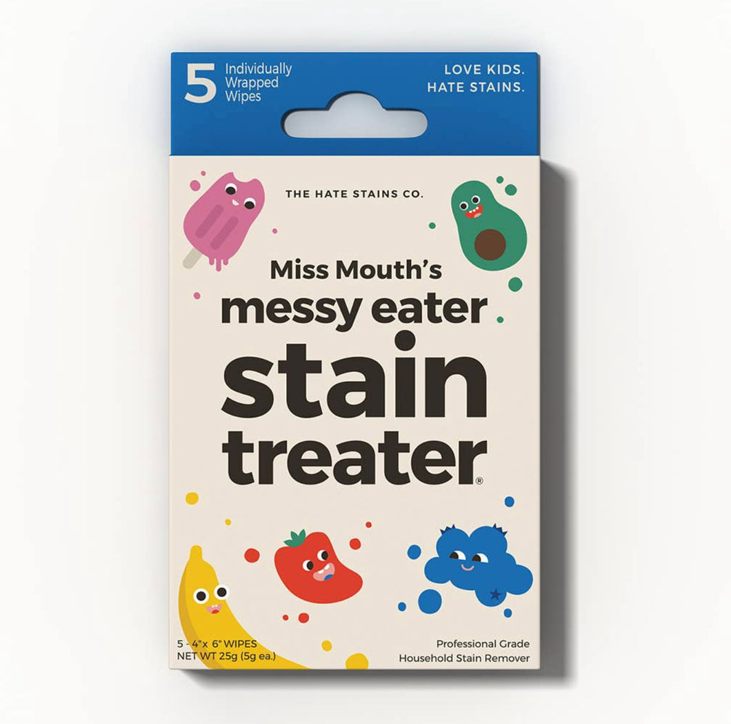 Miss Mouth's Messy Eater Stain Treater 5-pack To-Go Wipes