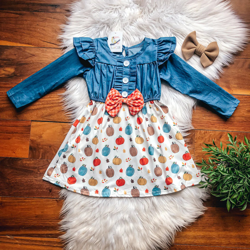 Toddlers Pumpkin Pickin’ Dress