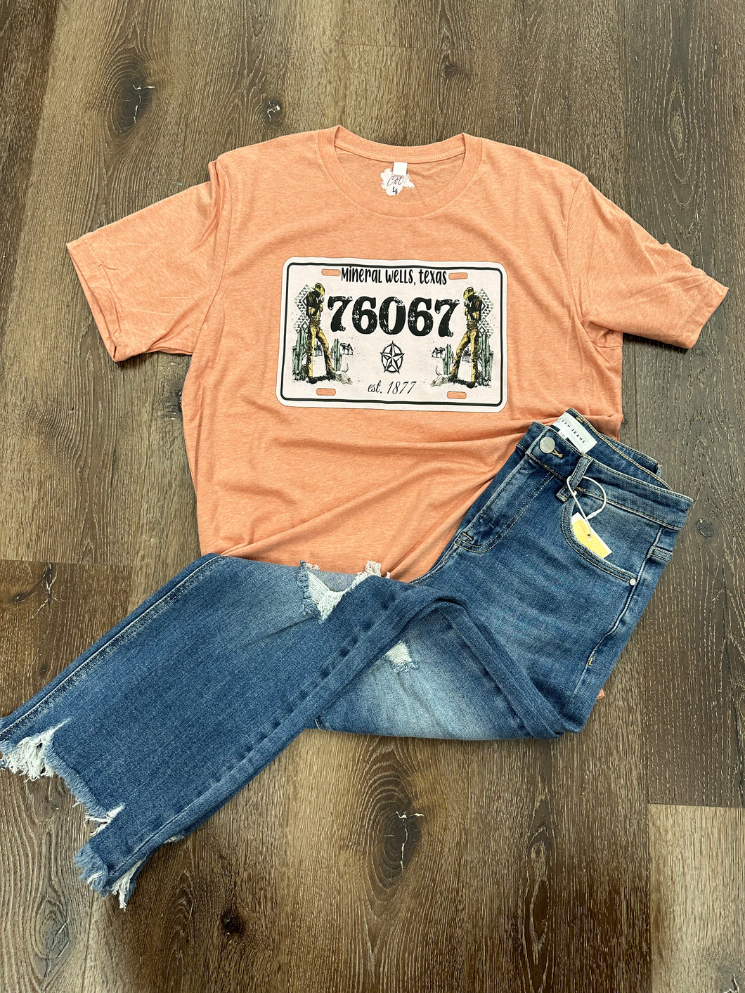 License Plate Graphic Tee - YOU CAN CUSTOMIZE IT