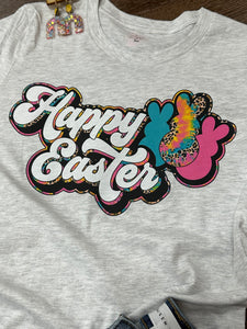 Happy Easter Tie Dye Peeps Graphic T-Shirt