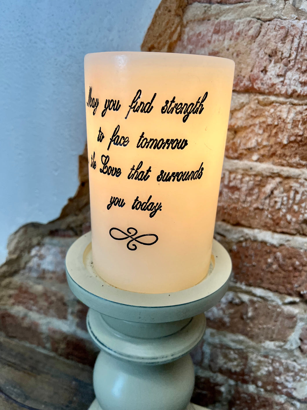 Strength For Tomorrow Candle Sleeve