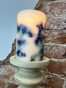 Purple Floral Candle Sleeve