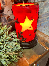 Load image into Gallery viewer, Raspberry Krunch Star Candle Sleeve
