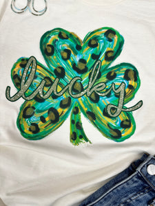 Lucky Clover Graphic T-Shirt