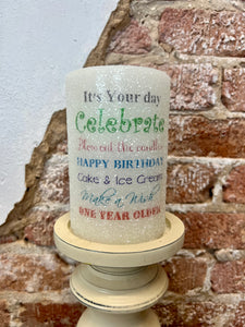 Birthday Celebrate Candle Sleeve