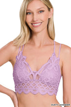 Load image into Gallery viewer, Crochet Lace Bralette With Removable Bra Pads
