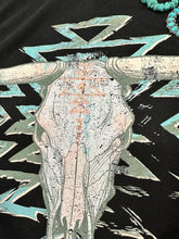 Load image into Gallery viewer, Rhinestone Cow Skull Graphic Teeshirt
